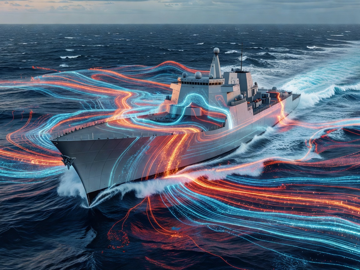 Computational Fluid Dynamics Hull Simulation Visualization